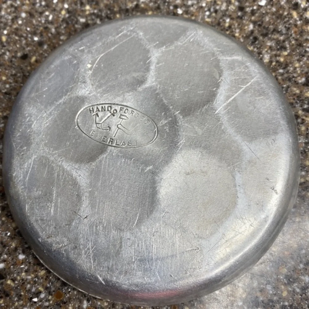 Vintage Everlast Hand Forged Aluminum Floral Tray Dish Trinket Catch-All